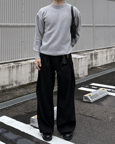 クルーネックニットプルオーバー IK0254