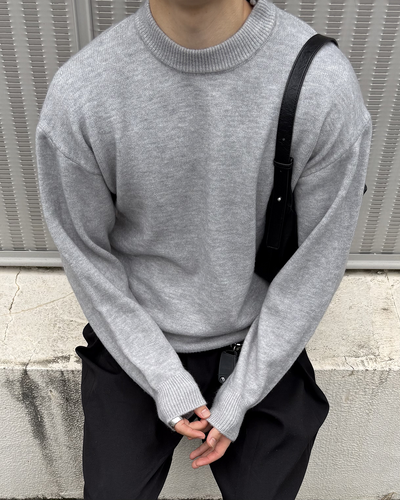 クルーネックニットプルオーバー IK0254
