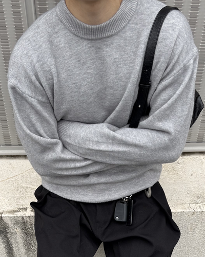 クルーネックニットプルオーバー IK0254