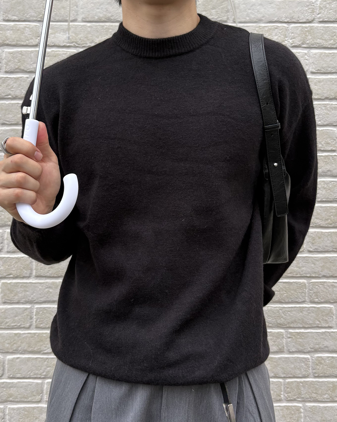 クルーネックニットプルオーバー IK0254