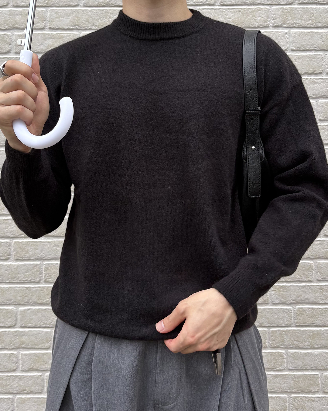クルーネックニットプルオーバー IK0254