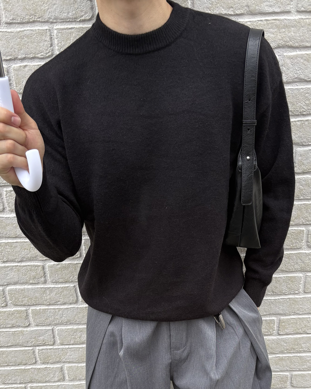 クルーネックニットプルオーバー IK0254