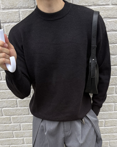 クルーネックニットプルオーバー IK0254