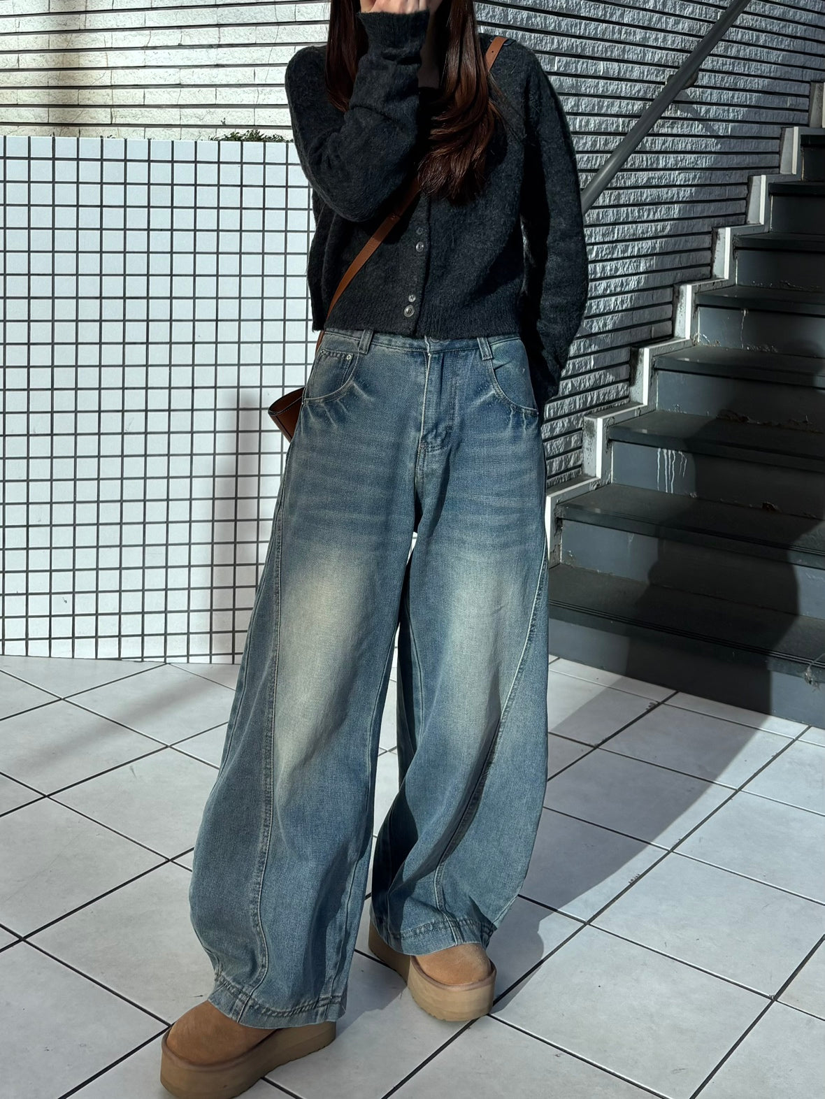 即納】ラインバルーンデニムパンツ CM0010 – YOLO（ヨロ