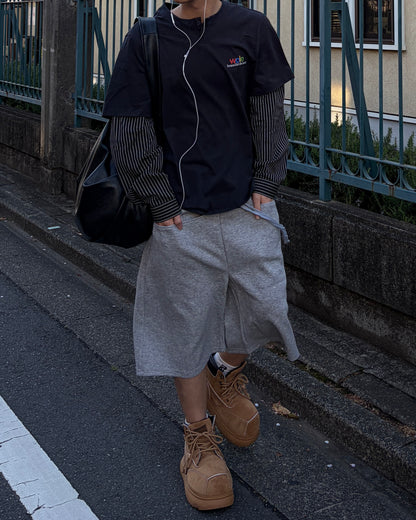 リバースデザインハーフパンツMO3096