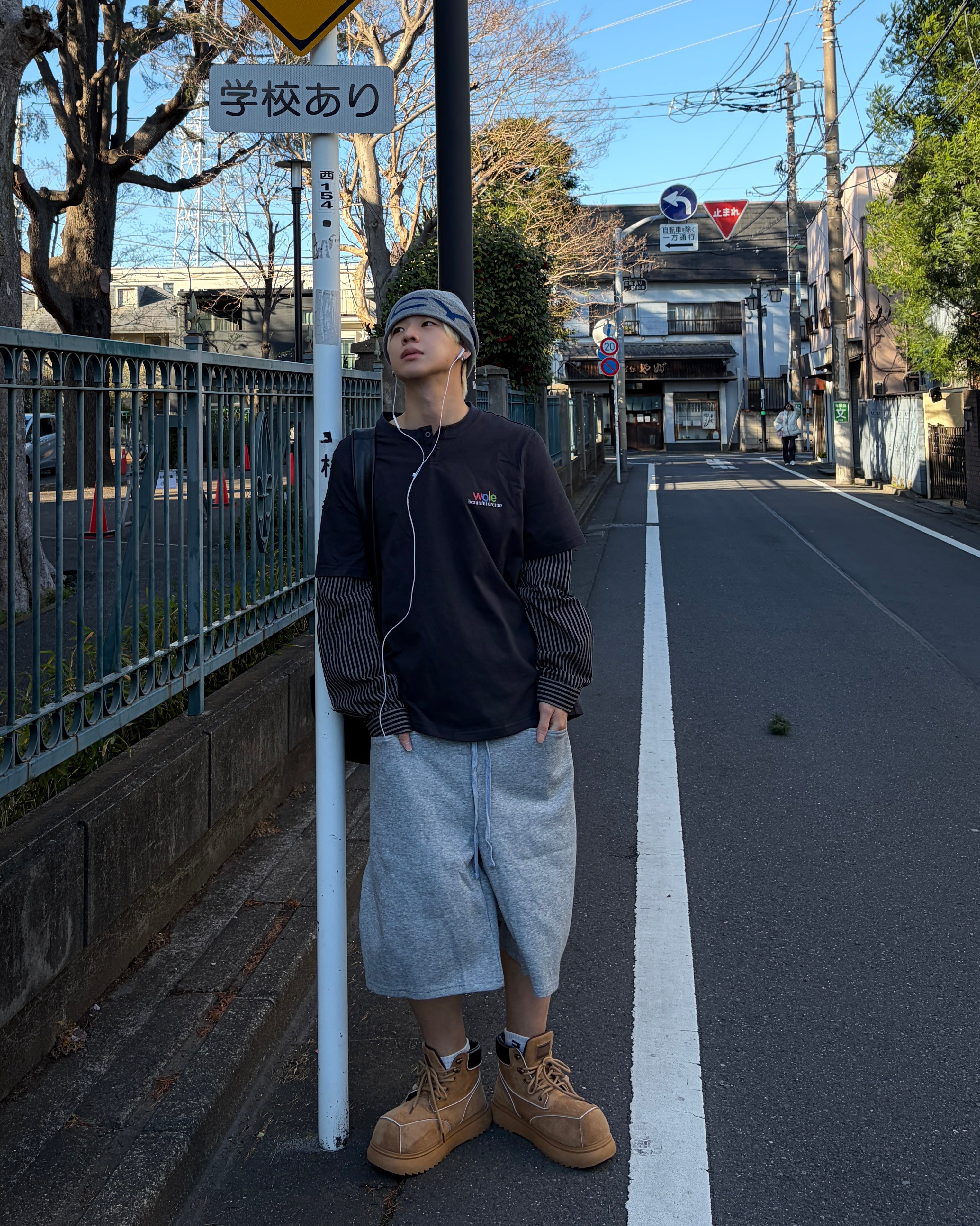 リバースデザインハーフパンツMO3096