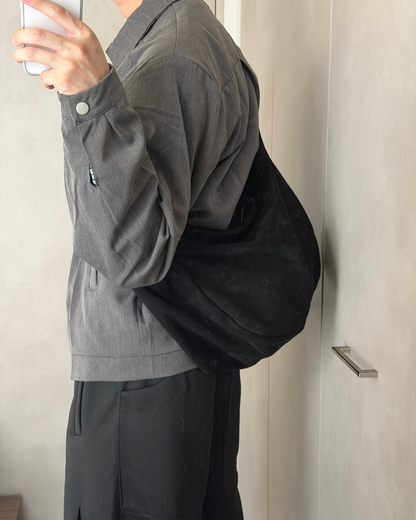 スウェード風シンプルメッセンジャーバッグ YQ0141