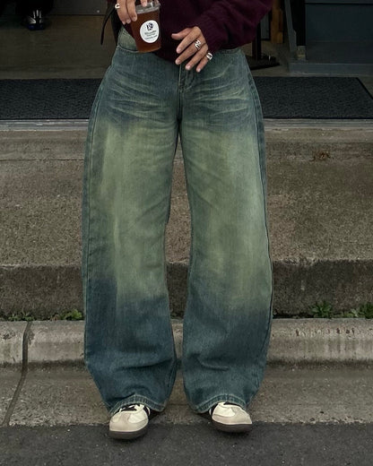 【即納】ワイドレッグデニムパンツ RG5003
