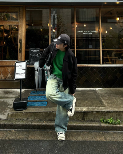 【即納】ワイドレッグデニムパンツ RG5003