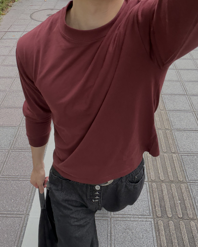 ベーシッククルーネックT IK0323