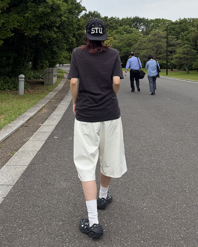 ビッグポケットワイドレッグハーフパンツ WF0013