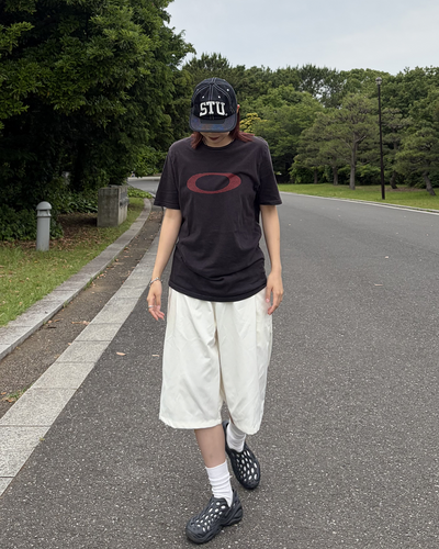ビッグポケットワイドレッグハーフパンツ WF0013