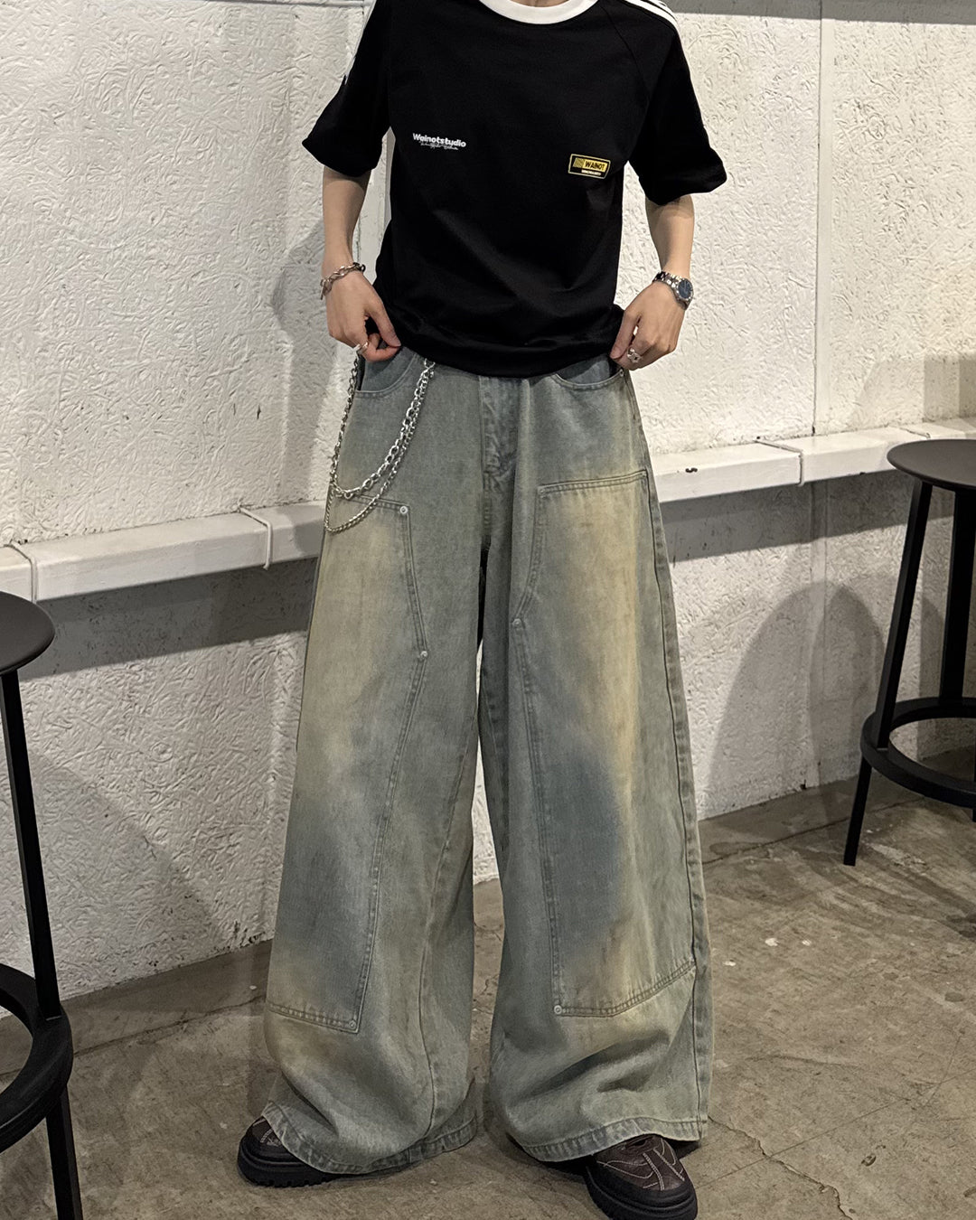 サイドラインオーバーサイズTシャツ SY0016
