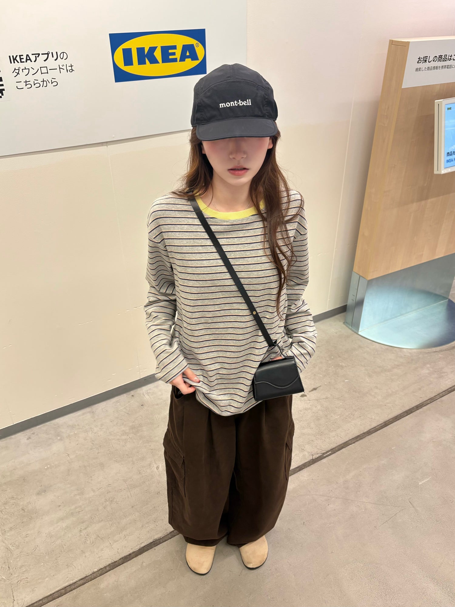 コントラストカラーストライプロングシャツ IR0018