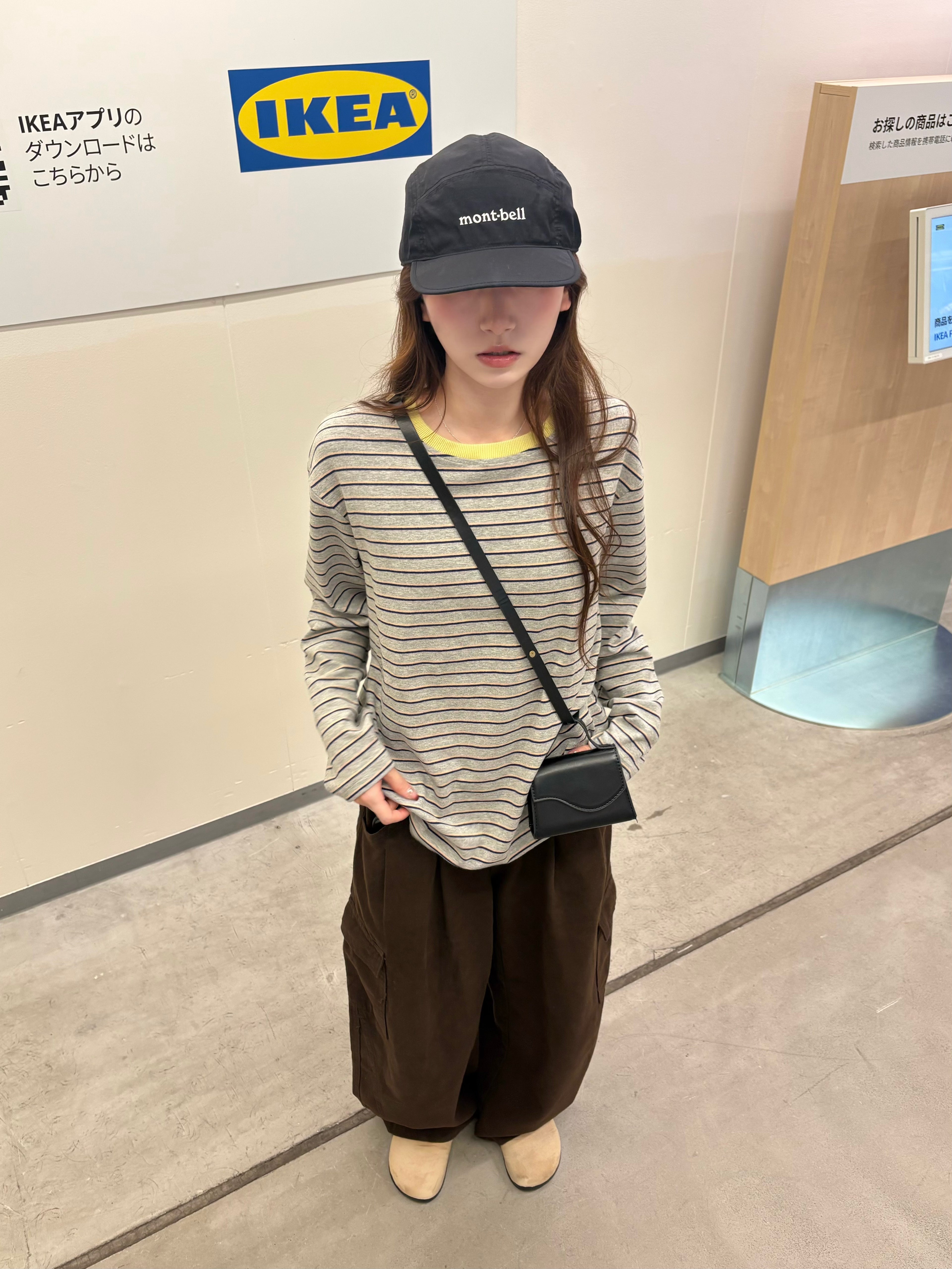 コントラストカラーストライプロングシャツ IR0018