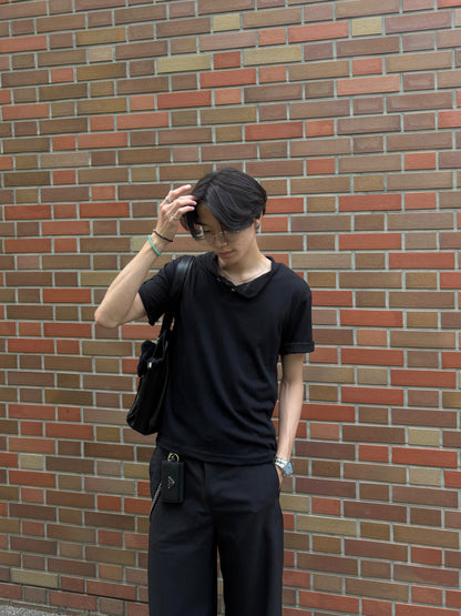 サマーワッフルヘンリーTシャツ HS0183