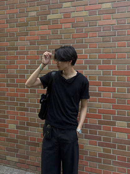 サマーワッフルヘンリーTシャツ HS0183