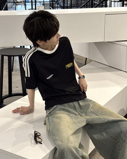 サイドラインオーバーサイズTシャツ SY0016