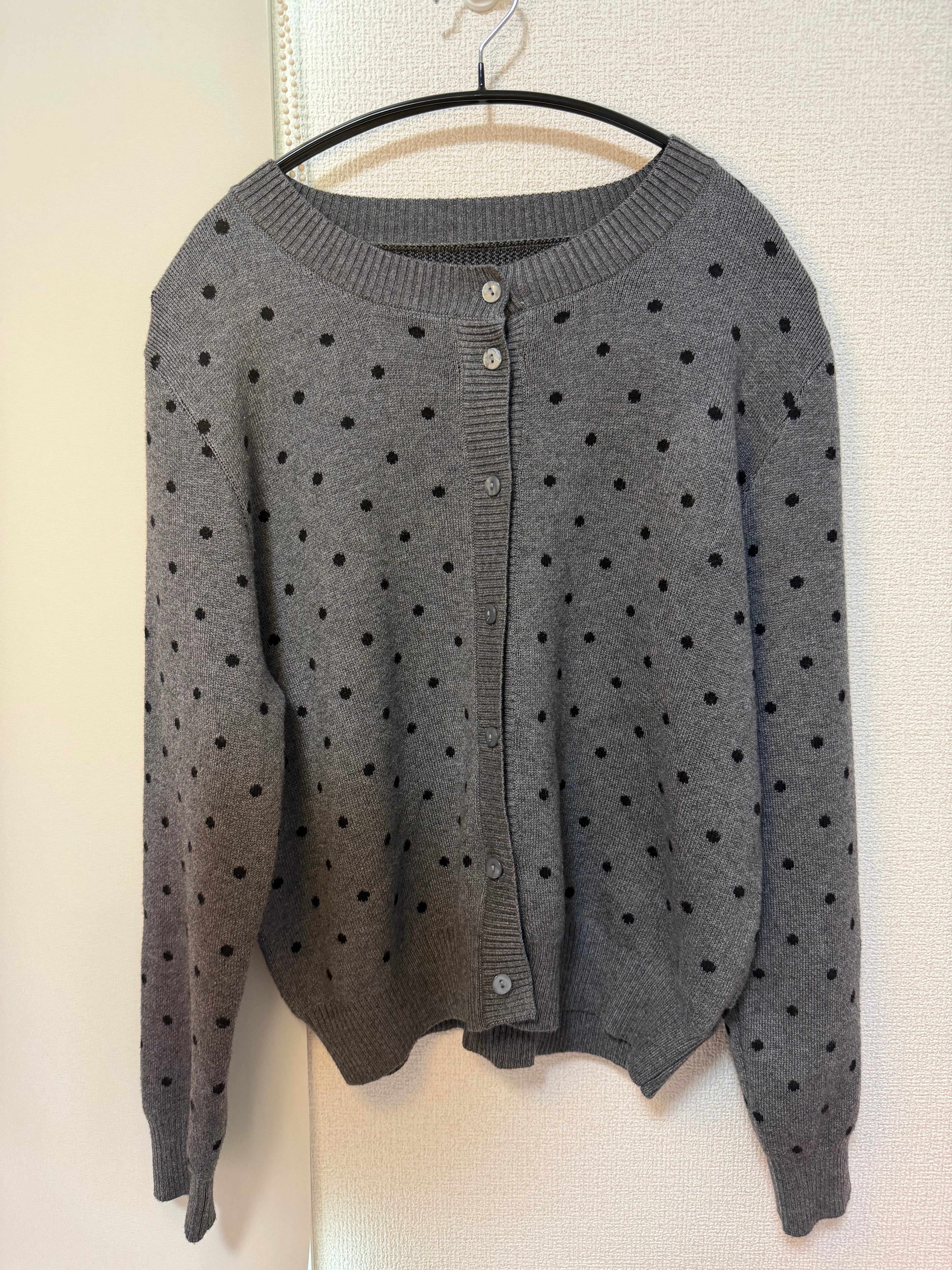 ドットニットカーディガン BB0272