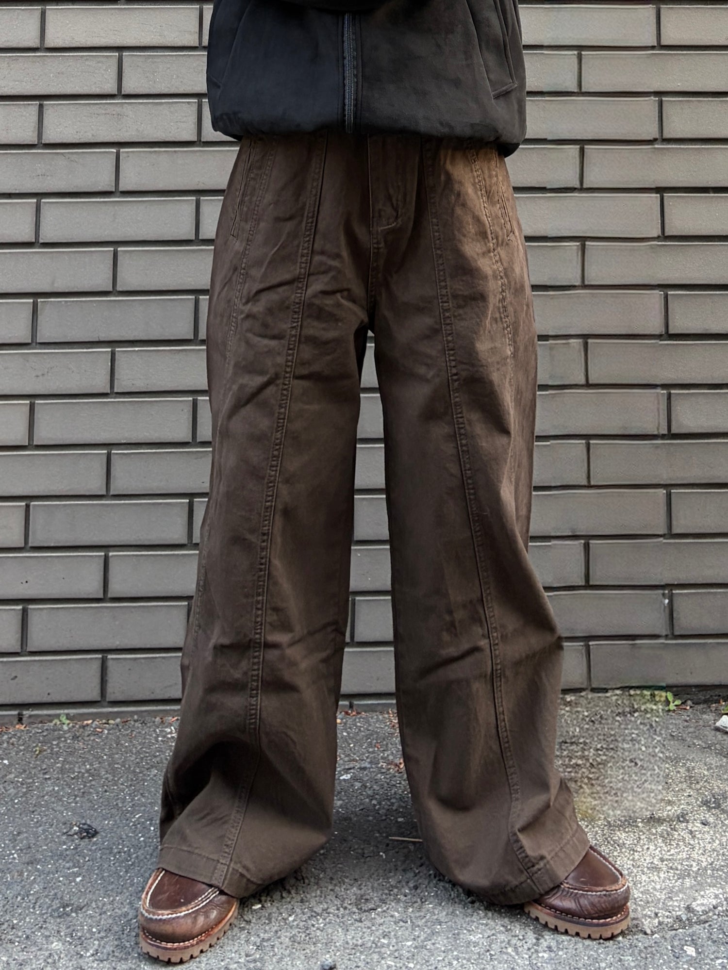 ワイドストレートコットンパンツ TK0059