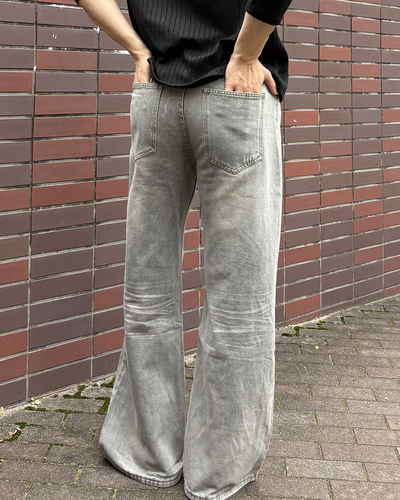 ヴィンテージウォッシュグレーデニムパンツ IK0359