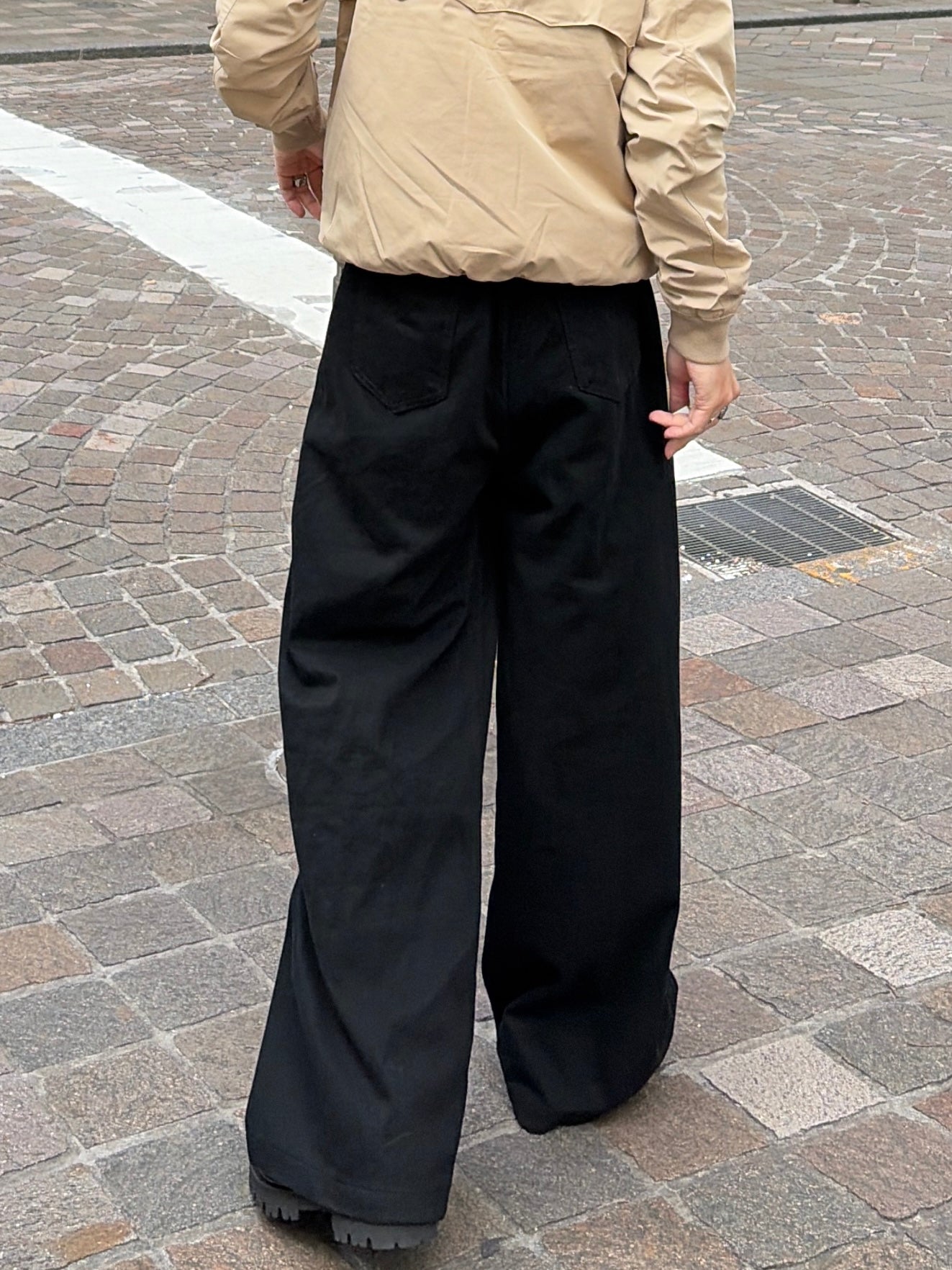 ワイドストレートコットンパンツ TK0059