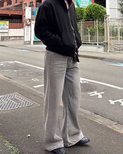 ヴィンテージウォッシュグレーデニムパンツ IK0359