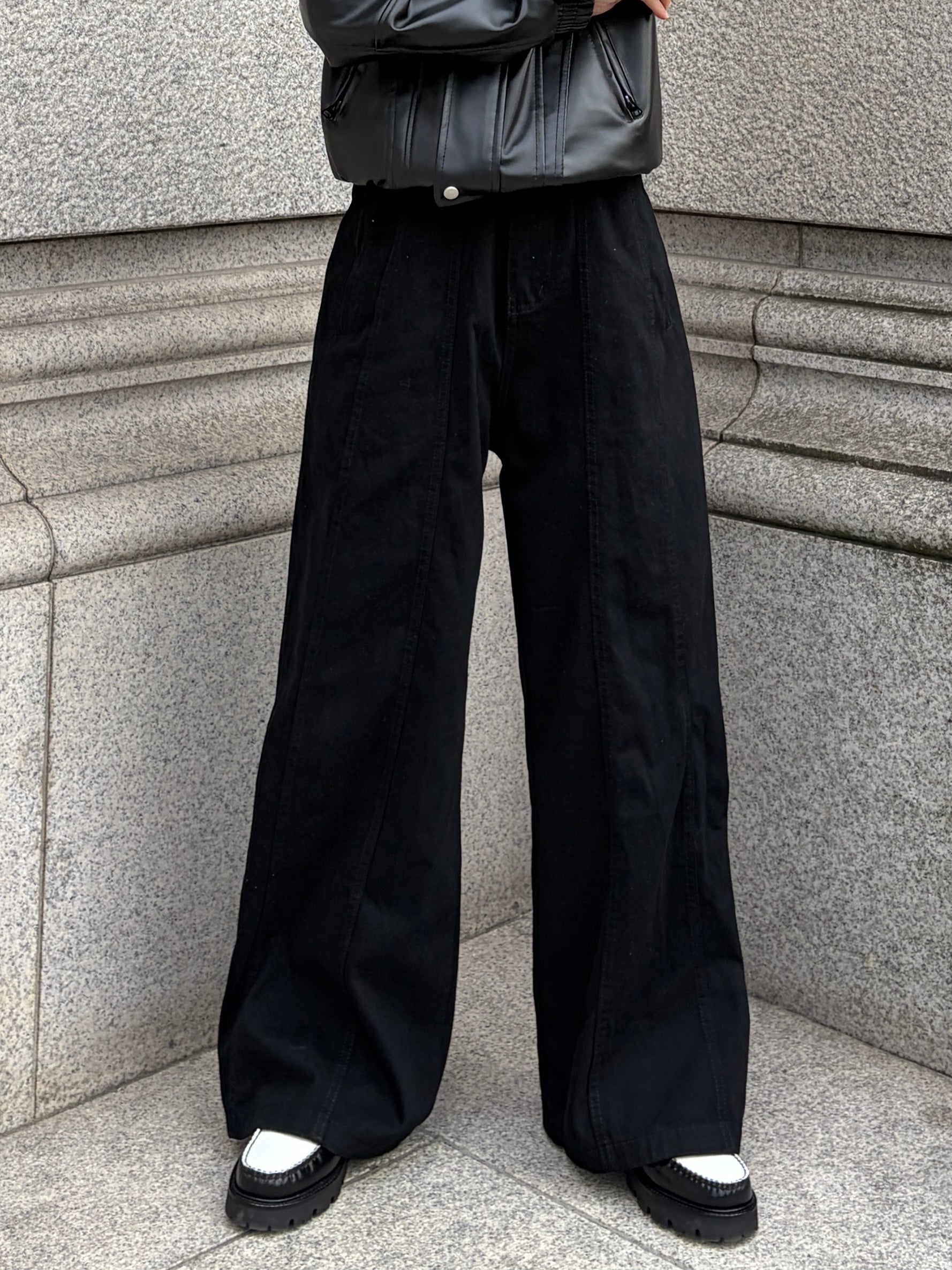 ワイドストレートコットンパンツ TK0059