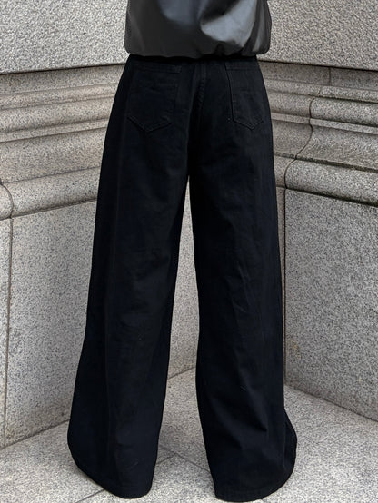 ワイドストレートコットンパンツ TK0059