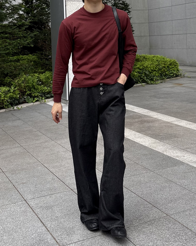 ベーシッククルーネックT IK0323