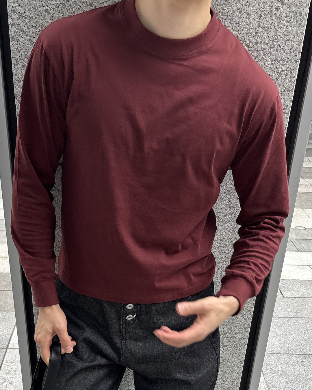ベーシッククルーネックT IK0323