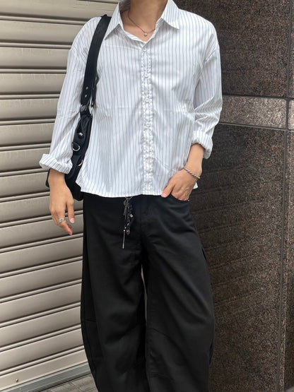 コンフォートフィットストライプシャツ HW0066