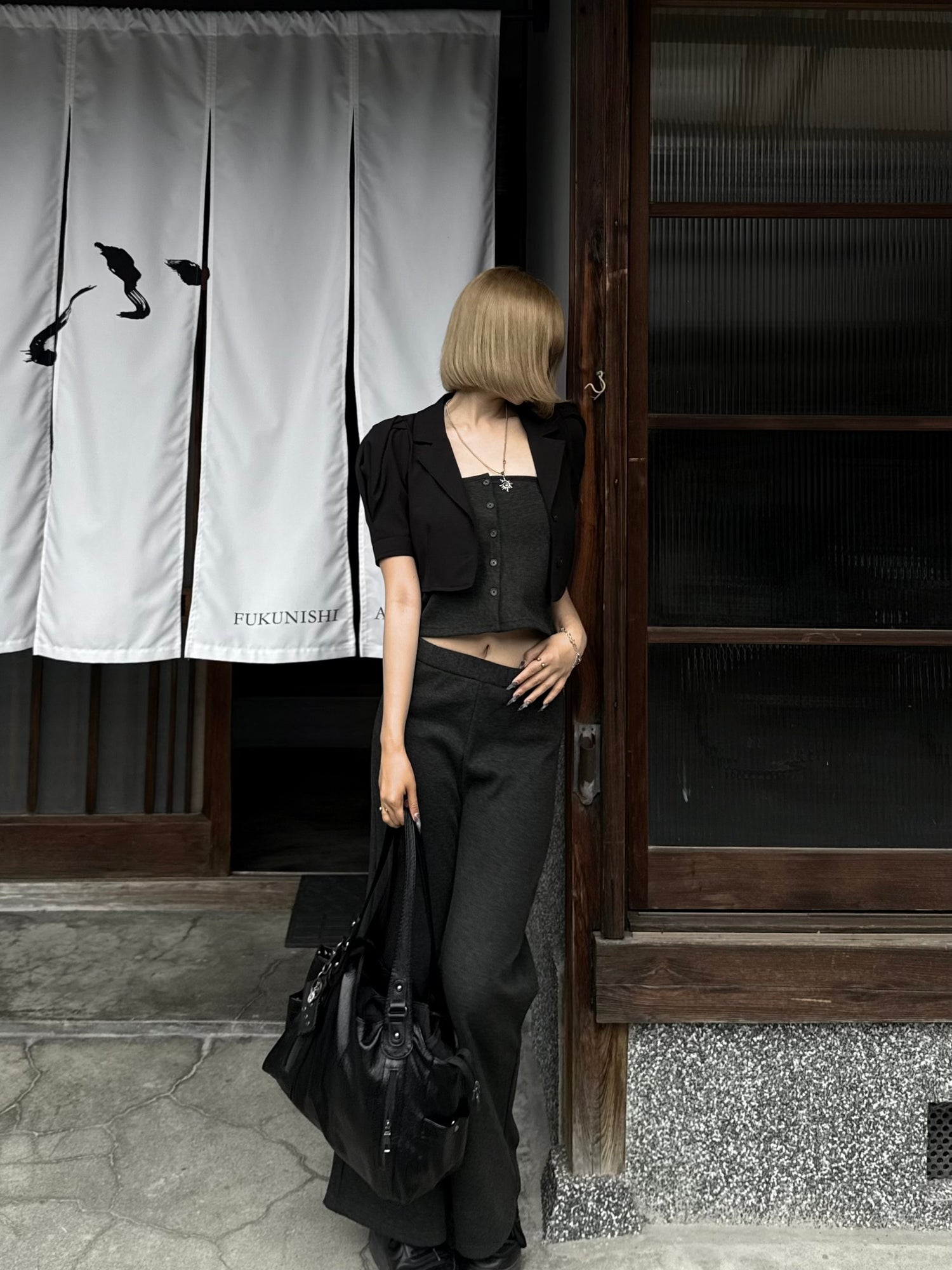 マルチウェイツーピースストレートパンツ UI0157