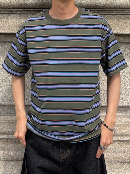 カラードストライプTシャツ TK0148