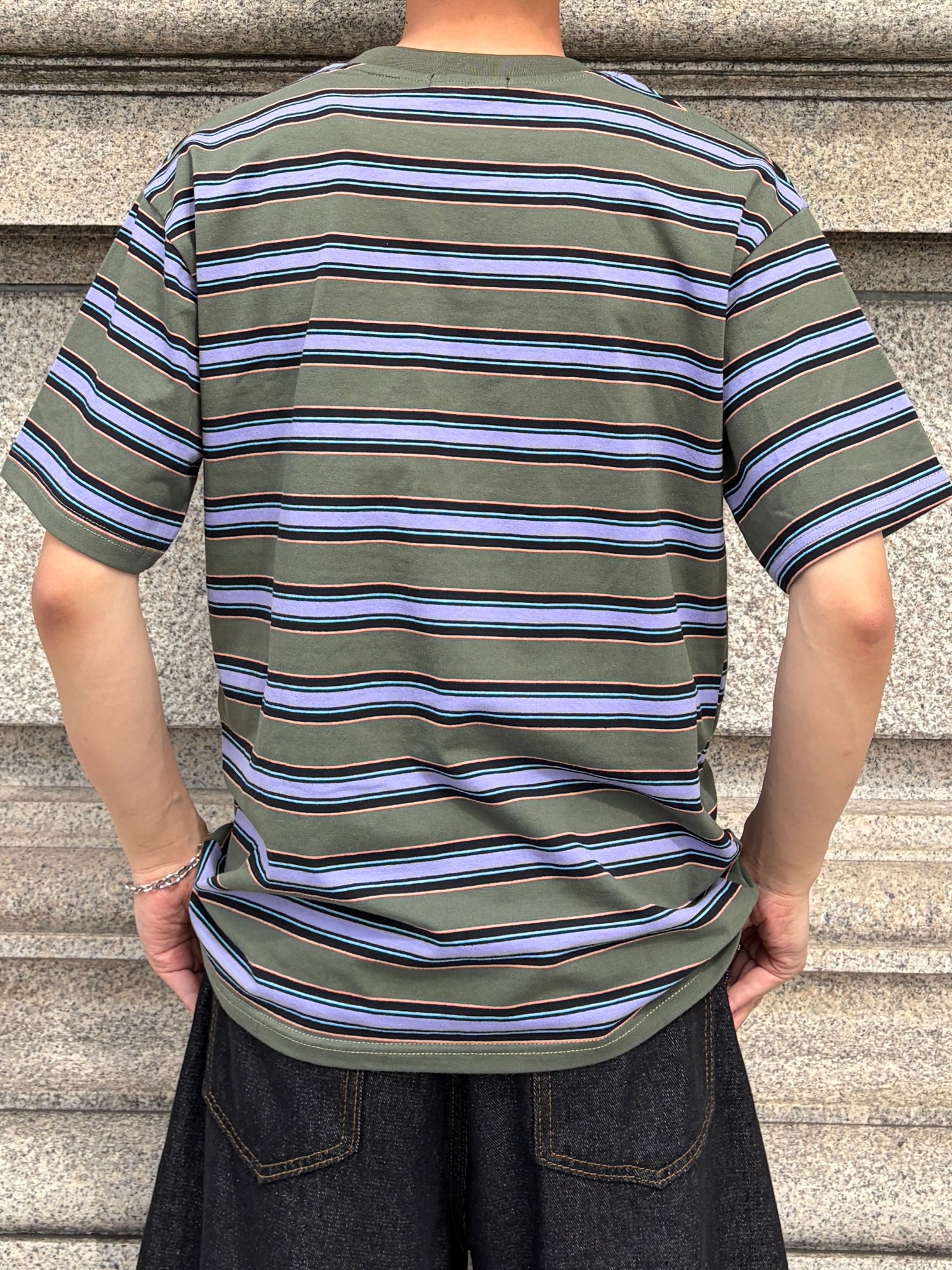 カラードストライプTシャツ TK0148