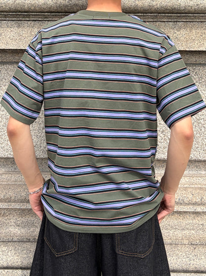 カラードストライプTシャツ TK0148