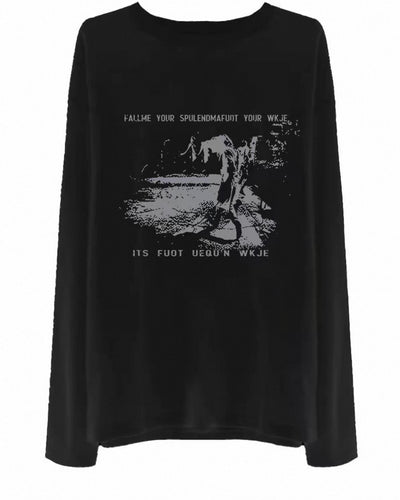 ストリートプリントロングTシャツ RO0157