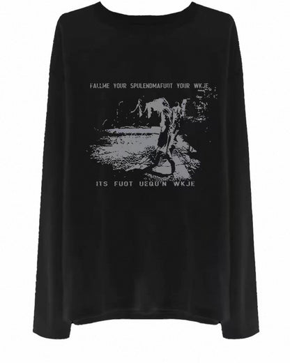 ストリートプリントロングTシャツ RO0157