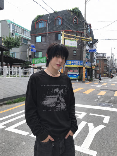 ストリートプリントロングTシャツ RO0157