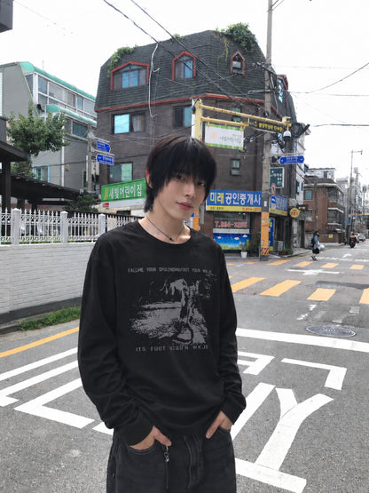 ストリートプリントロングTシャツ RO0157