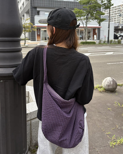 チェック柄カジュアルメッセンジャーバッグ IR0020