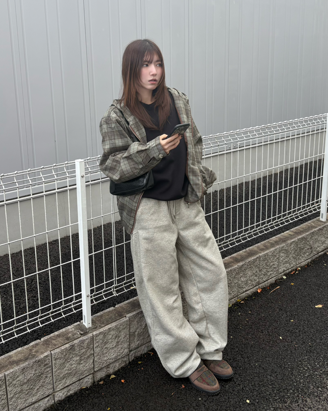スウェットワイドパンツ IR0103