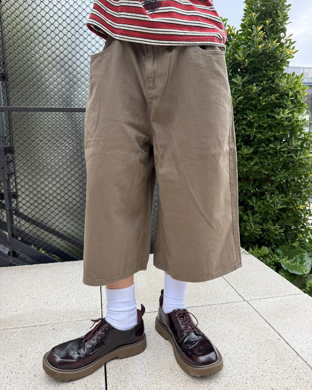 フェードワイドクロップドパンツ UT0057