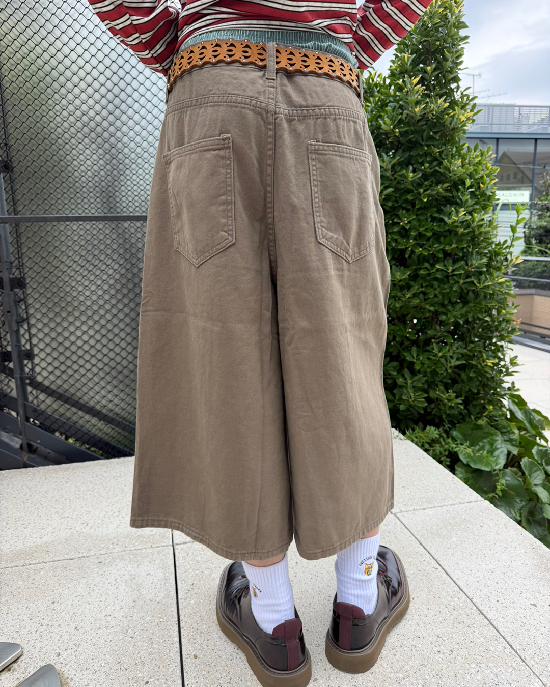 フェードワイドクロップドパンツ UT0057