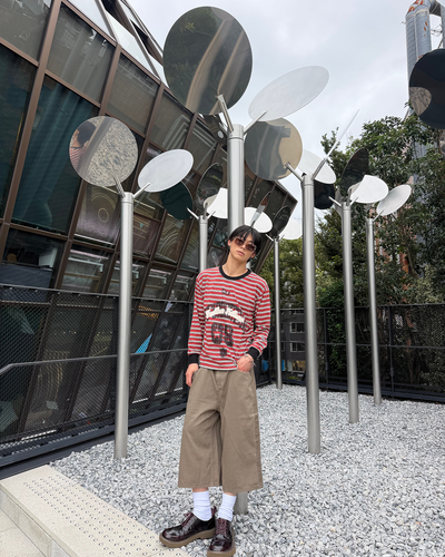 フェードワイドクロップドパンツ UT0057