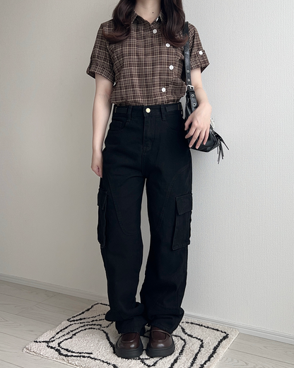 バイブワークウェアストレートパンツ JN0029