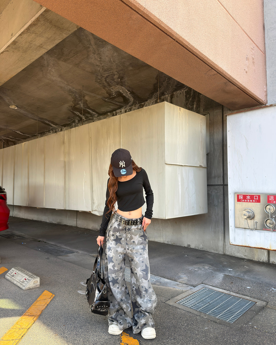 スタッズバックル付き2WAYバッグ JU0009