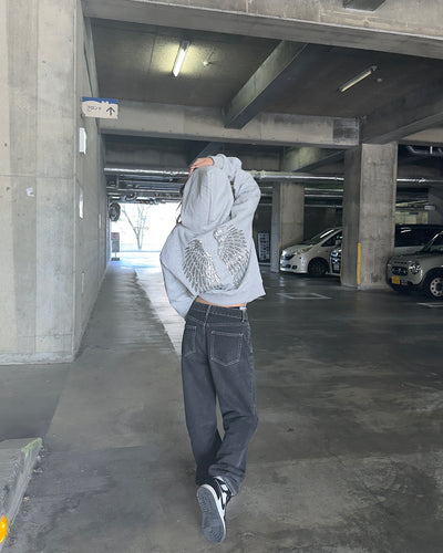 ラインストーンパーカー JU0015