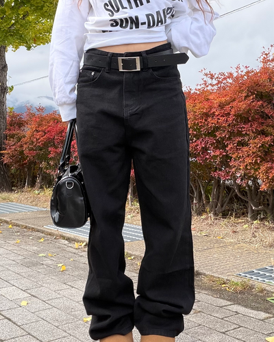 ブラックルーズデニム JU0084