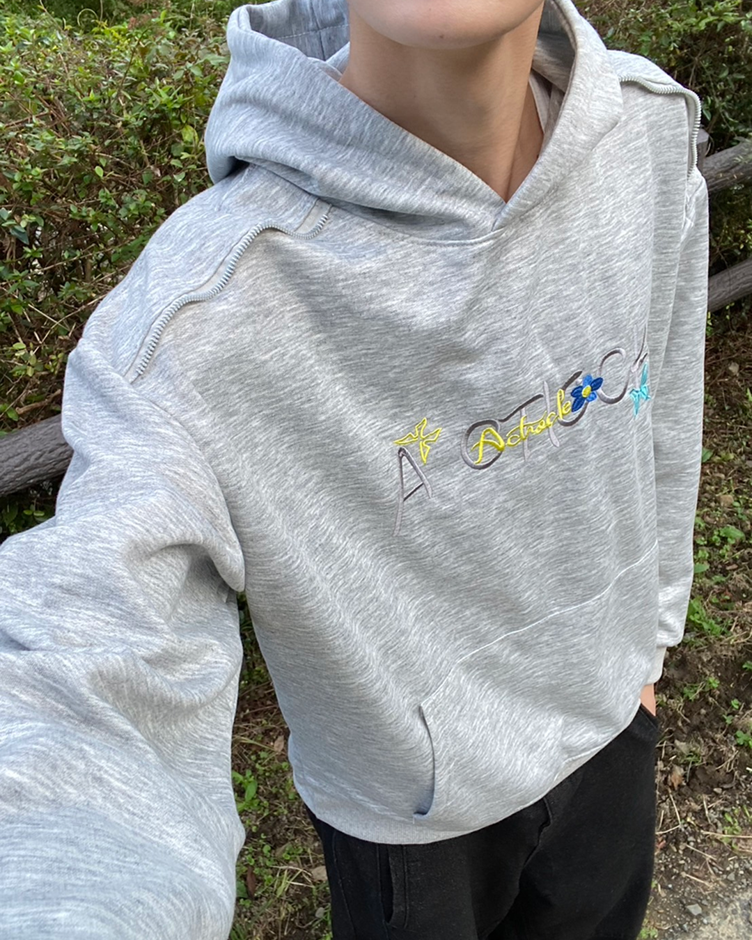 ワンポイント刺繍スウェットパーカー JV0020
